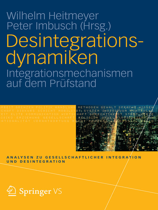 Title details for Desintegrationsdynamiken by Wilhelm Heitmeyer - Available